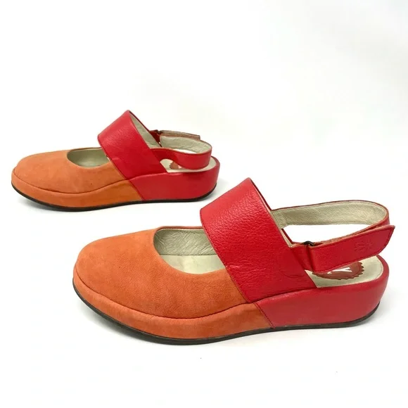 🍒🍊FLY London Vibrant Red & Orange Women’s Shoes – Style Meets Comfort🍊🍒 - Picture 3 of 9